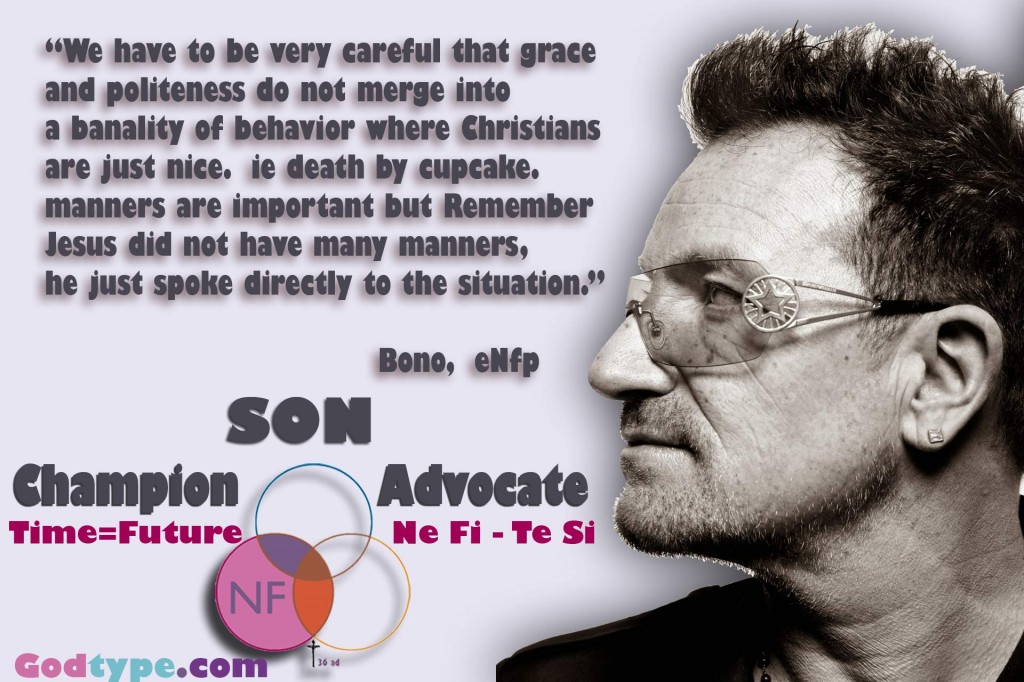 enfp - Idealist - Jesus - Type Bono of U2